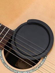 1 件吉他消音器蓋,矽膠音孔蓋,適用於 41/42 英吋、38/39 英吋原聲吉他和古典吉他,防回饋消音器