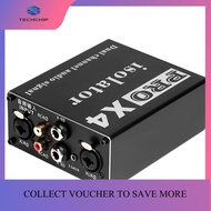 TECHCHIP-PRO X4 Multifunctional Audio Isolator 6.5Mm 3.5Mm XLR Audio Noise Isolator Current Acoustic