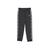 FILA KIDS 童吸濕排汗織帶長褲-黑色 1PNZ-4301-BK