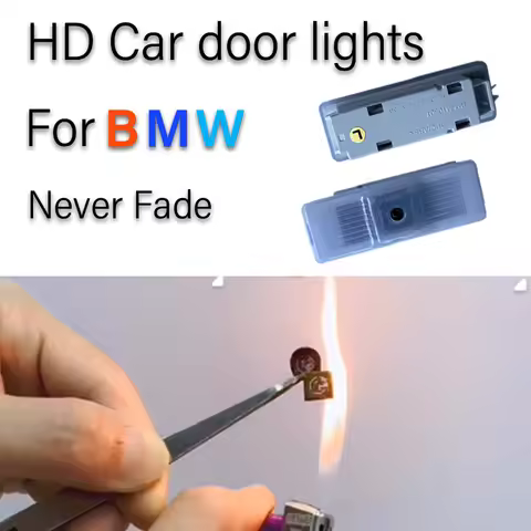 HD Glass Car Door Projector Light Welcome Puddle Lamp Never Fade For BMW X1 X3 X4 X5 X6 F20 F22 F30 