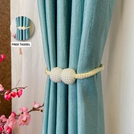 Gorden Tirai Import Premium Jacquard Blackout Aqua Hijau Tosca Pastel