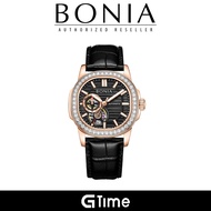 [Official Warranty] Bonia BNB10825-2532LE Jam Automatic Bonia Women's 36mm Leather Strap Watch Water