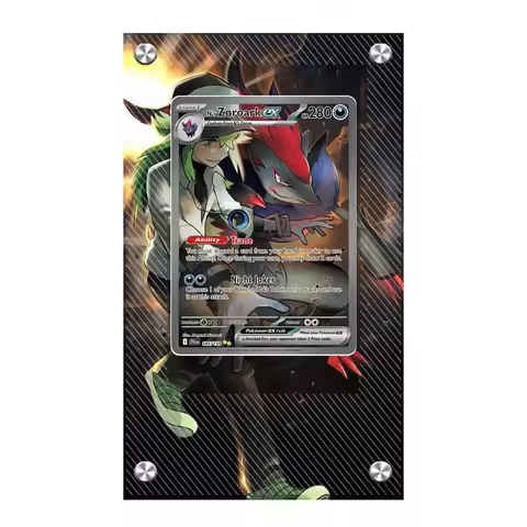 Anime Game Collection Card Extended Art Display Case Pokemon Sv9 Sar N Zoroark Card Extended Paintin