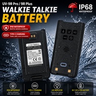 Spare Battery Replacement for HT Walkie Talkie Radio Communication Large Capacity Durable UV-9R Plus