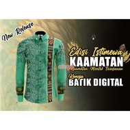 🔥Baju Kemeja Kaamatan Print Corak Etnik Borneo Baju Kaamatan Berkolar Butang Depan Jersey Sabah XS-3