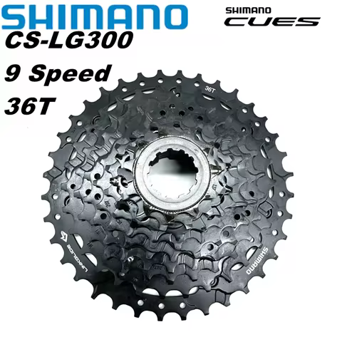 SHIMANO LINKGLIDE Cassette 9-speed CS-LG300-9 11-36T CUES U4000 Series Sprocket 9V 9S Origibal Bike 