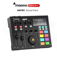 MAONO AM100 Professional Audio Mixer Audio Interface Microphone Set For Mobile Phone,PC,Youtube,Tik-