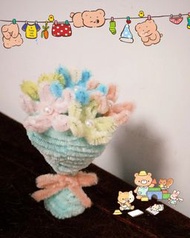 DIY迷你扭扭棒花束
