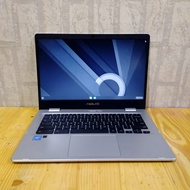 Asus Chromebook C423, Intel Celeron - N3350, RAM 4GB, Penyimpanan EMMC 128GB, Super Slim