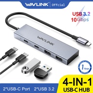 Wavlink 4-In-1 Usb C Hub Usb C ถึง2 Usb 3.2และ2 Usb 3.2 Converter Multi-Port Usb3.2 Gen2 10Gbps Ultr