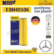HENGST Oil Filter Mercedes-Benz Sprinter 3,5 B906 Engine M271.951 Penapis Minyak Enjin E38H D106 271