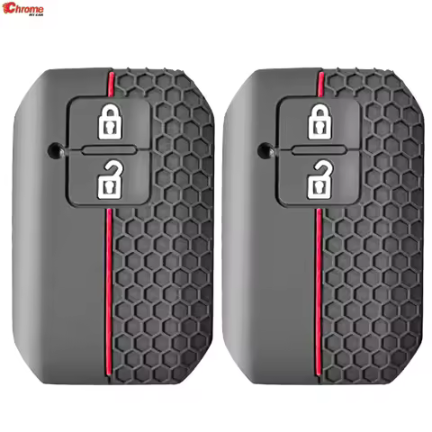 2X For Suzuki Swift Ertiga Ignis Jimney XL7 17-24 Silicone Remote Key Fob Ring Chain Protector Case