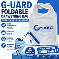 Foldable Polyester Tote Bag with Pouch - Reusable Shopping Bag (46x27cm)