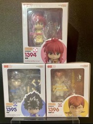 (免運費)NENDOROID•SERIES 黏土人系列•幽遊白書~Kurama 1394,Hiei 1395,Kazuma Kuwabara 1396.
