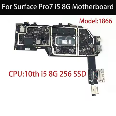 Original Logic Board For Microsoft Surface Pro7 1866 Tablet Computer Motherboard 10th CPU i5 8G 256S