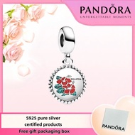 Pandora Latest S925 Pure Silver Jewelry Package Duty Free Pandora Malaysian Hibiscus Flower Dangle C