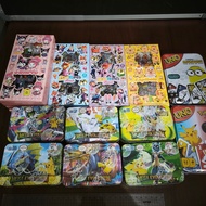 Pokemon Trading Card Game Tin Case, Pokemon Uno Tin Case, Minion Uno Tin Case, Disney Sticker