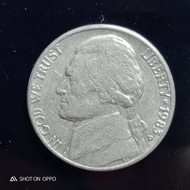 Koin Amerika 5 Cent Tahun 1983 D Liberty - FC02