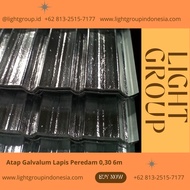 Atap Galvalum Lapis Peredam 0,30 6m Jogja Yogyakarta WA 081325157177