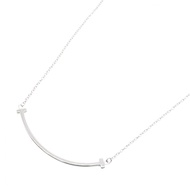【二手】蒂芙尼 T 字Smile項鍊 小號 60011677 頸圍 44.5/50厘米 K18WG（白K金）T 字Smile項鍊 小號