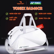 Genuine White Yonex BA340CR Badminton Bag - Large Capacity - Separate Shoe Compartment - Convenient 