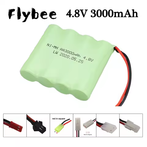 NIMH Battery 4.8V 3000mAh For Rc toys Cars Tanks Truck Robots Boats Guns AA Ni-MH 4.8v Battery Pack 