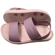 LUOFU Sandal Selop Ban 2 Karet TL Wanita Import Ringan E6255-BRB2KR (H7)