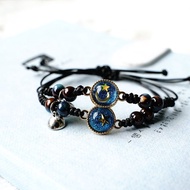 2025 Creative Star Moon Planet Bracelet Popular Magnetic Buckle Interlocking A Pair Couple Girlfrien