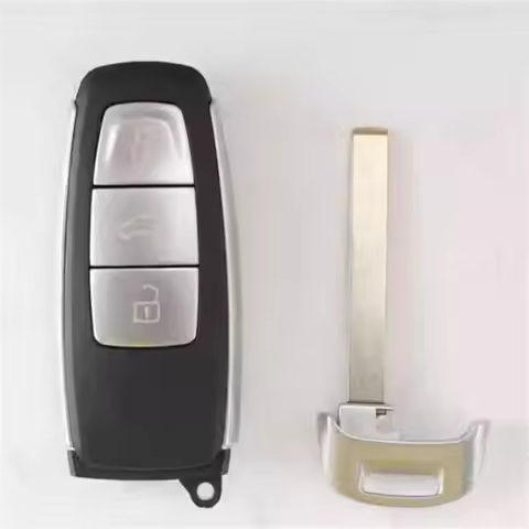 3 Bottons Car Key Fob Case Housing for Audi A6 A6L A4 C8 A7 A8 Q8 2019 2020 2021 2022 2023 2024 Car 