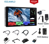 FEELWORLD P6XL กล้องอะลูมิเนียม1200nit แบตเตอรี่ในตัว6นิ้วจอภาพแบบ DSLR ฟิลด์หน้าจอสัมผัสความสว่างสู