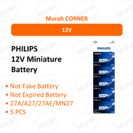[Authorised Reseller] PHILIPS 23A 27A Battery Bateri Batteri A23 A27 AE MN21 MN27 L1028 L828 12V Car
