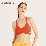 Wakingbee WB Bra (Tomato) สปอร์ตบรา รุ่นขายดีที่สุด ใส่ว่ายน้ำได้ ออกกำลังกาย โยคะ วิ่ง ฟิตเนส สีพาส