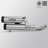 Motorcycle Racing exhaust with DB killer for vespa  GTV 250 GTV300 GTS SUPER 300 SEI GIORNI TECH 200
