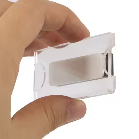 Magnetic Custom Logo Acrylic Student Worker Employee Id Name Card Holder Brooch Pin Id Card Chest Na