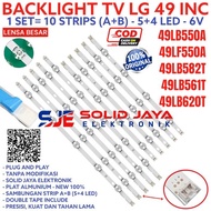 BACKLIGHT TV LED LG 49 INC 49LF550 A 49LB550 A 49LF 49LB 550 6V 9K