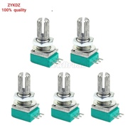 5PCS RK097N 100K single linked potentiometer B100K with a switch audio 3pin shaft 15mm power amplifi