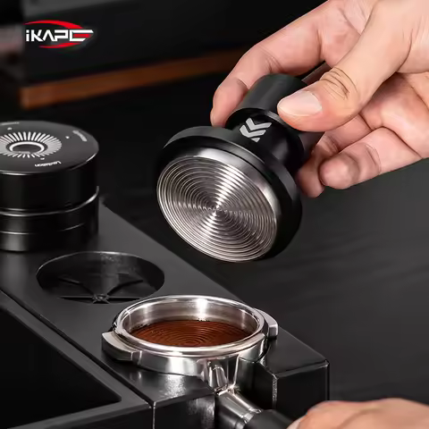 IKAPE V6 Impact Espresso Tamper,Breville Calibrated Double Coffee Tamper Spring,Fits 51/54/58mm Port