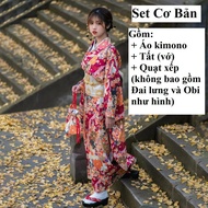 (Có sẵn) Trang Phục Kimono Truyền Thống Nhật Bản Yukata Nữ Nhật Bản