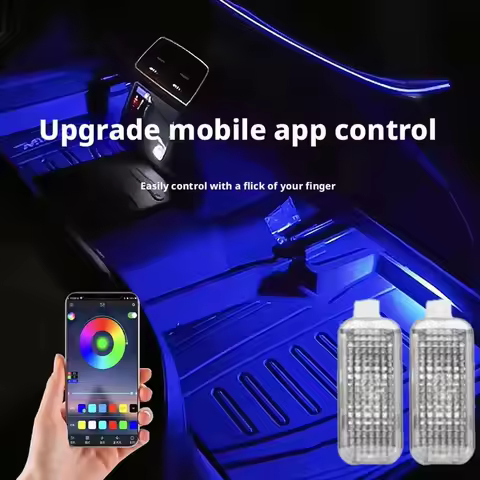 2026 New For Audi A3 8P S3 Q3 8U Q5 Q7 Q8 A1 B8 B9 A5 A6 C6 C7 LED Car Footwell Light Bulbs Atmosphe