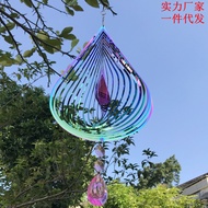 [Fuxing Park Same Style] Water Drop Shape with Pendant Mandala Wind Chime 3d Foldable Rotating Garde