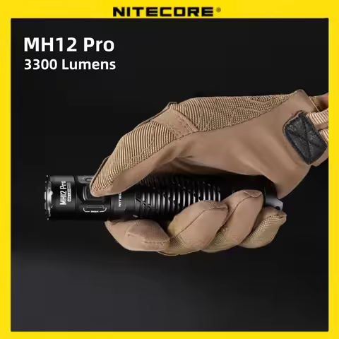NITECORE MH12 Pro Camping Flashlight 3300Lumens Hunting Torch Hand Light Tactical flashlight Patrol