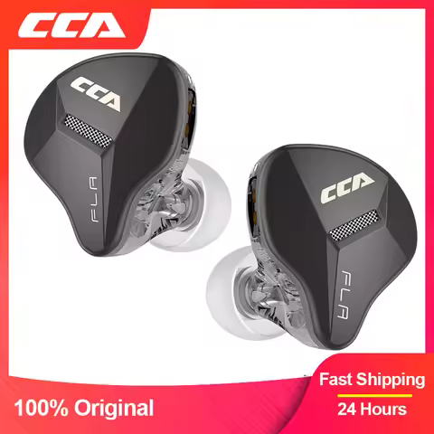 CCA FLA metal com fio fone de ouvido no monitor de alta fidelidade fones graves esporte jogo música 