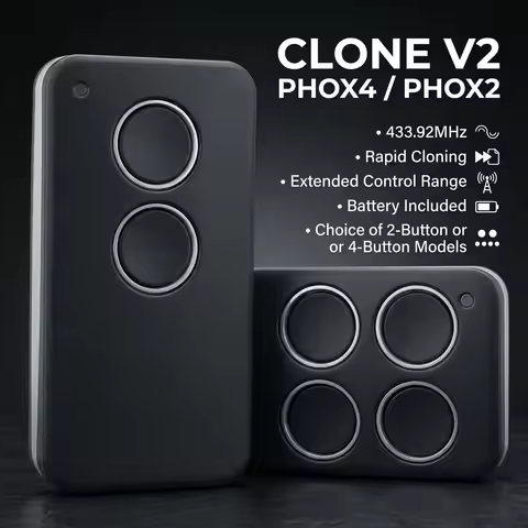 Clone V2 PHOENIX 2 4 PHOX4/2 Remote Control 433.92MHz Handheld Transmitter for TXC TRC TSC4 HANDY Ga
