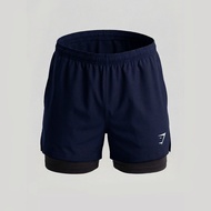 GYMSHARK RUNNING GYM SHORTS WITH SAFETY FOR GYM PICKLEBALL TENNIS BASKETBALL SPORTS