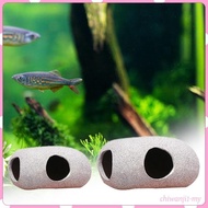 [ChiwanjicdMY] Aquarium Hideaway Rock Shelter, Simulation Breed Aquarium Decoration House