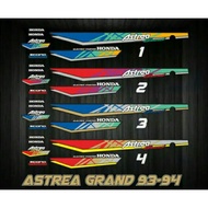 Striping list sticker Astrea Grand bulus 93/94 digital printing