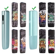 Cartoon Bear Pattern PU Leather Protective Case for IQOS ILUMA ONE & ILUMA i ONE, Anti-Scratch Shock