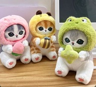 全新正版mofusand貓福小熊毛絨公仔擺件鯊魚貓玩偶貓咪玩具禮物女