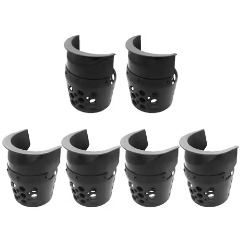 Black Billiard Pool Table Ball Pockets Durable PE Drop Pocket Set for Game Tables and Clubs