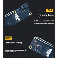 2 Port PCI-E 4.0 X16 to SlimSAS SFF-8654 Adapter Card  SFF-8654-8i SFF8654 Riser Card for Graphics V